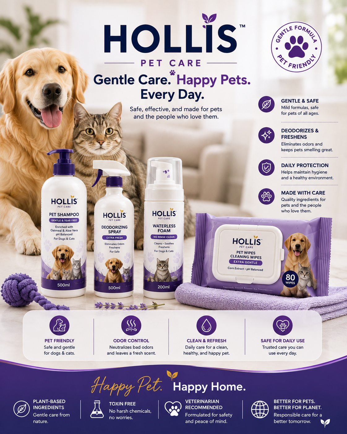Pet Grooming Wipes
