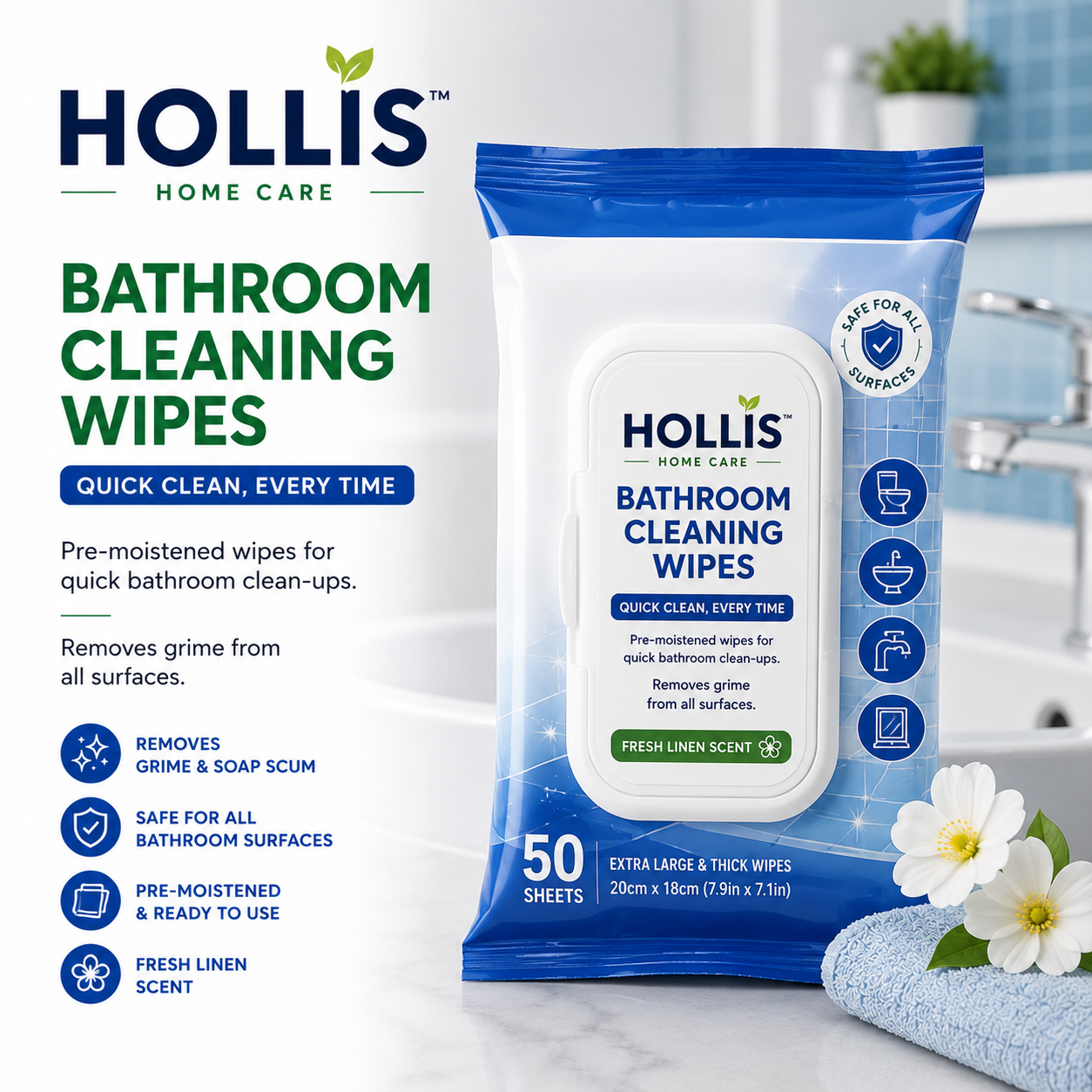 Bathroom Cleaning Wipes